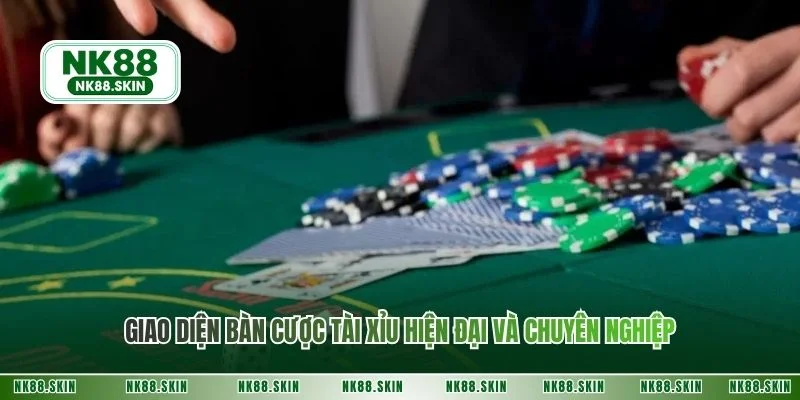 Giao diện bàn cược tài xỉu hiện đại và chuyên nghiệp